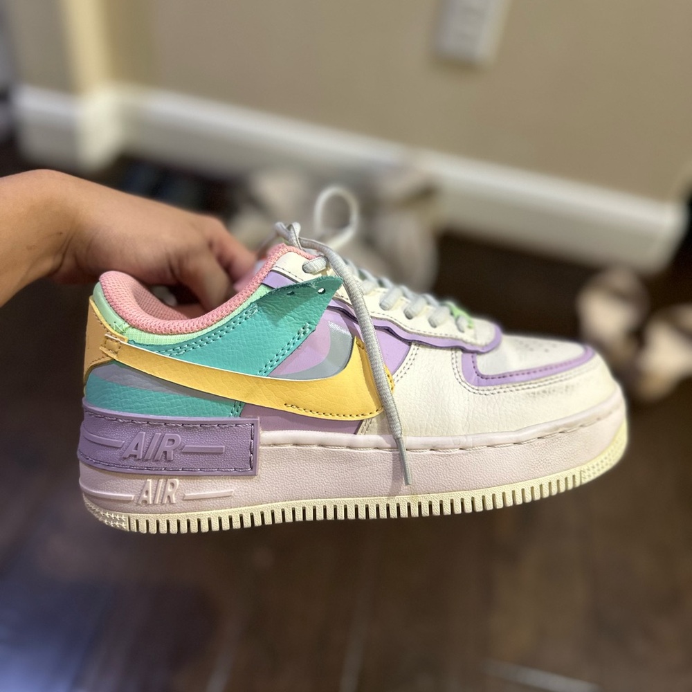 Nike Air Force 1 Shadow Multicolor Pastel Sneakers